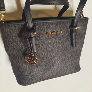 Michael Kors Jet Set Travel Extra-Small Logo Top-Zip Tote Bag - NWOT